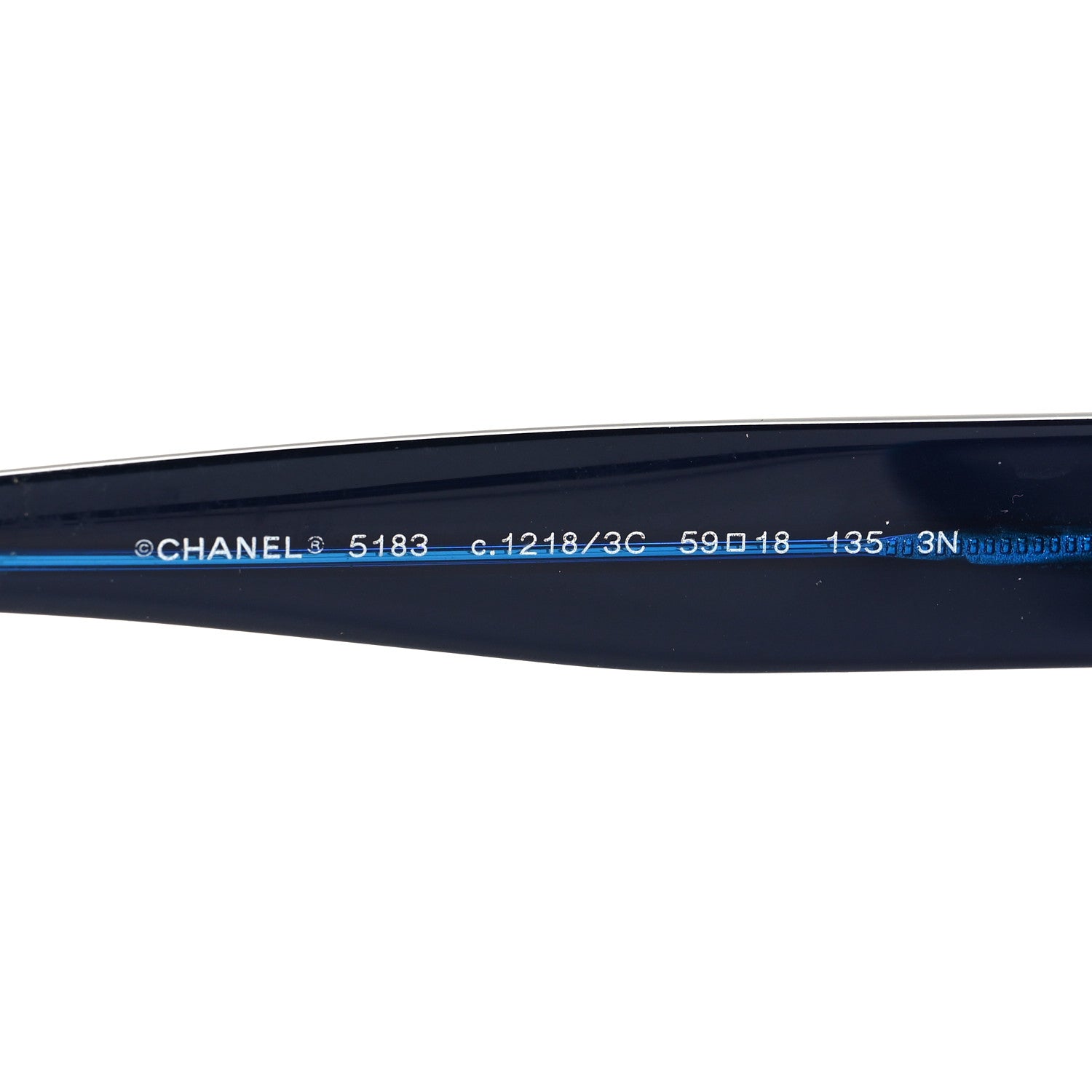 Chanel Acetate Polarized CC Sunglasses 5183 Blue Blue 5 of 7