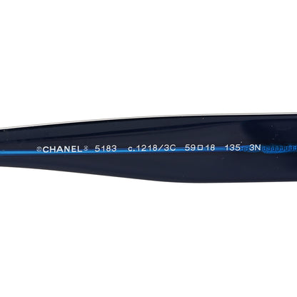 Chanel Acetate Polarized CC Sunglasses 5183 Blue Blue 5 of 7