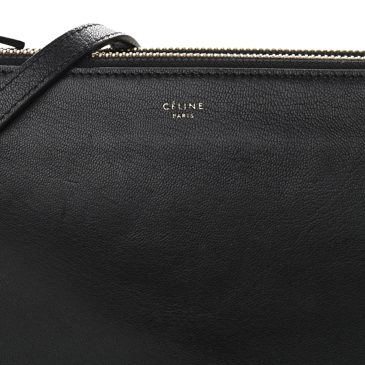 Lambskin Large Trio Crossbody Bag Black
