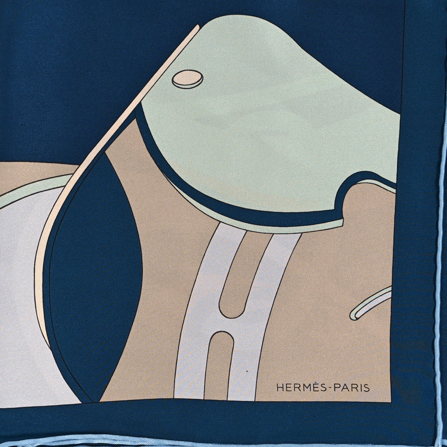 Silk Selle En Desordre Pocket Square Marine Aqua Jaune