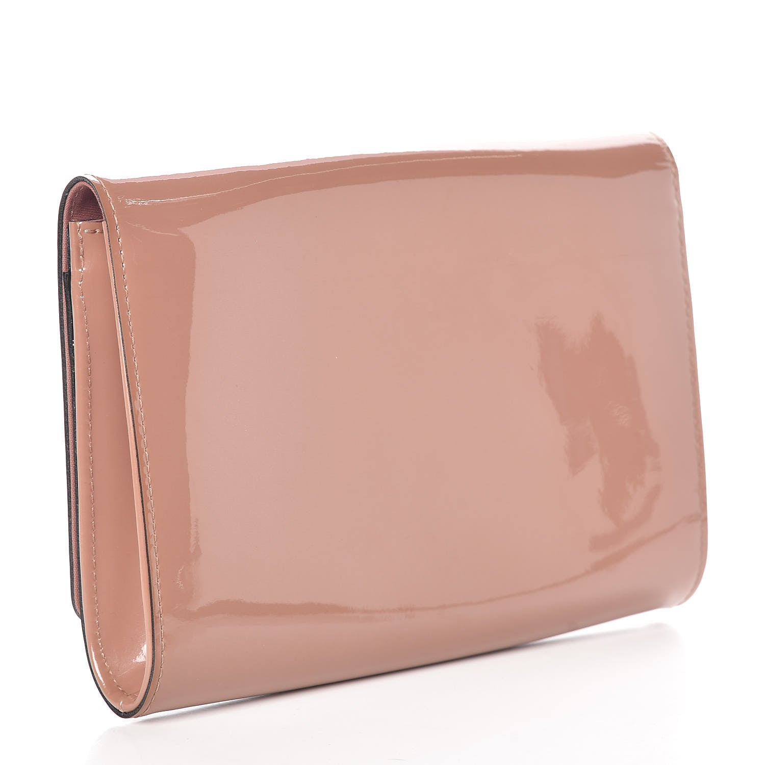 Louis Vuitton Patent Louise New Sobe Clutch Rose Velours 3 of 8