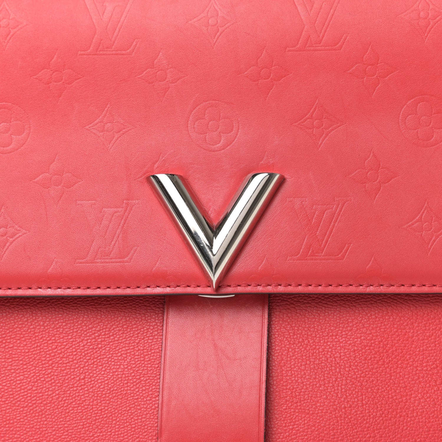 Louis Vuitton Cuir Plume Ecume Very One Handle Rubis 9 of 9