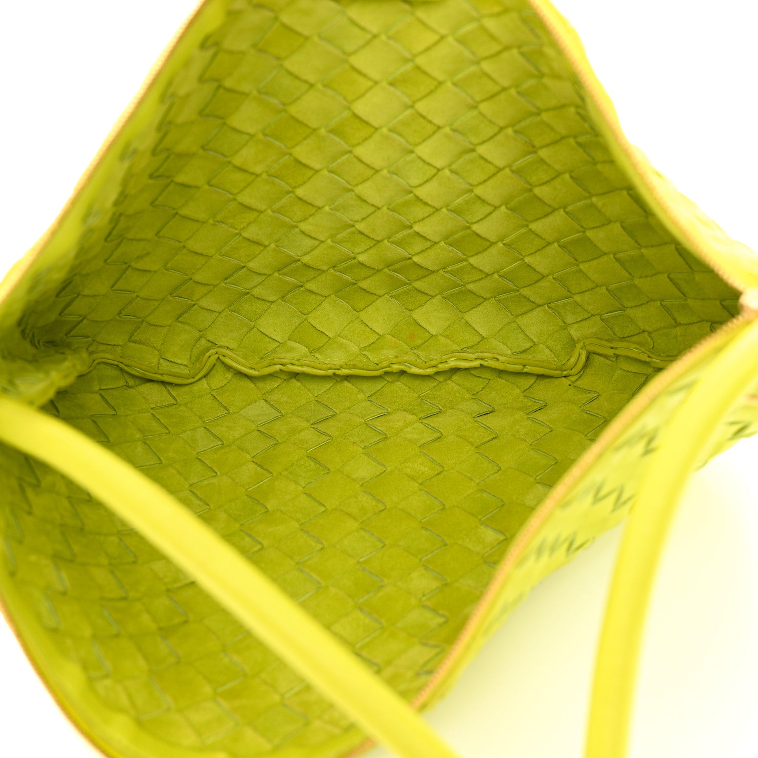 Bottega Veneta Nappa Intrecciato Small Turn Pouch Acid Kiwi 5 of 10