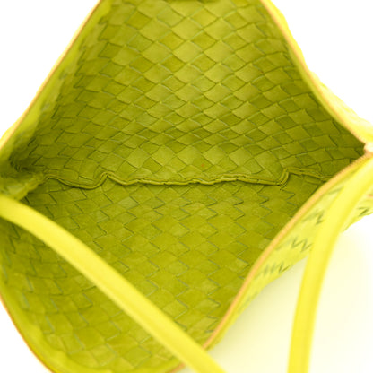 Bottega Veneta Nappa Intrecciato Small Turn Pouch Acid Kiwi 5 of 10