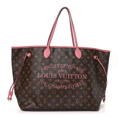 Louis Vuitton Monogram Articles de Voyage Ikat Neverfull GM Rose Velours 1 of 10