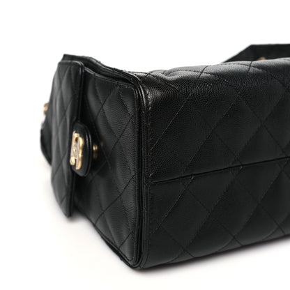 Chanel Caviar Quilted Small Chanel 25 Handbag Black 9 of 11