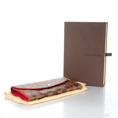 Louis Vuitton Damier Ebene Caissa Wallet Cherry 4 of 7