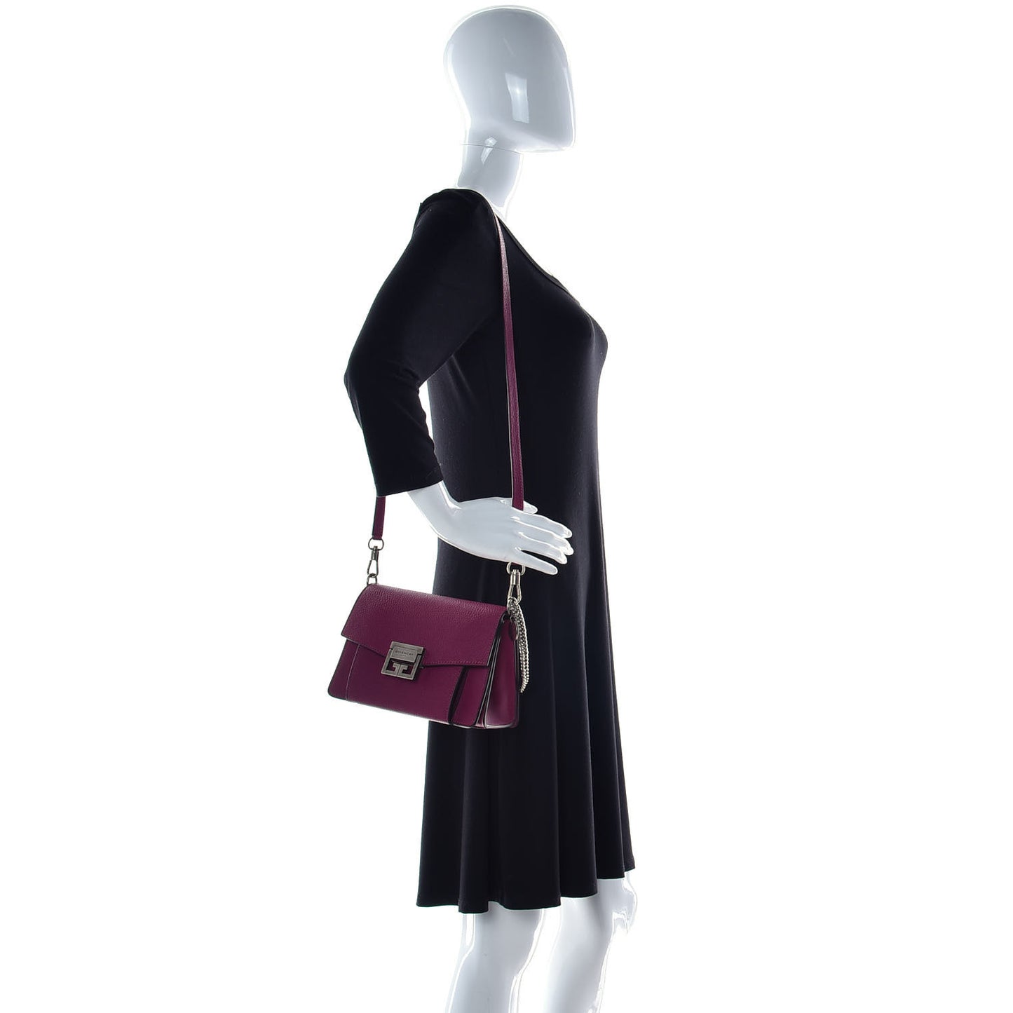 Goatskin Small GV3 Shoulder Bag Orchid Purple