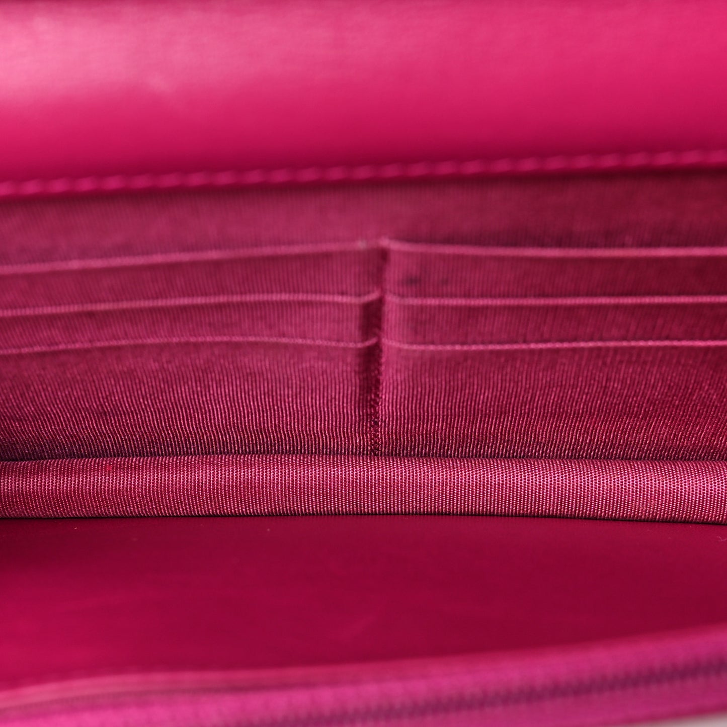 Caviar Quilted Boy Wallet On Chain WOC Fuchsia