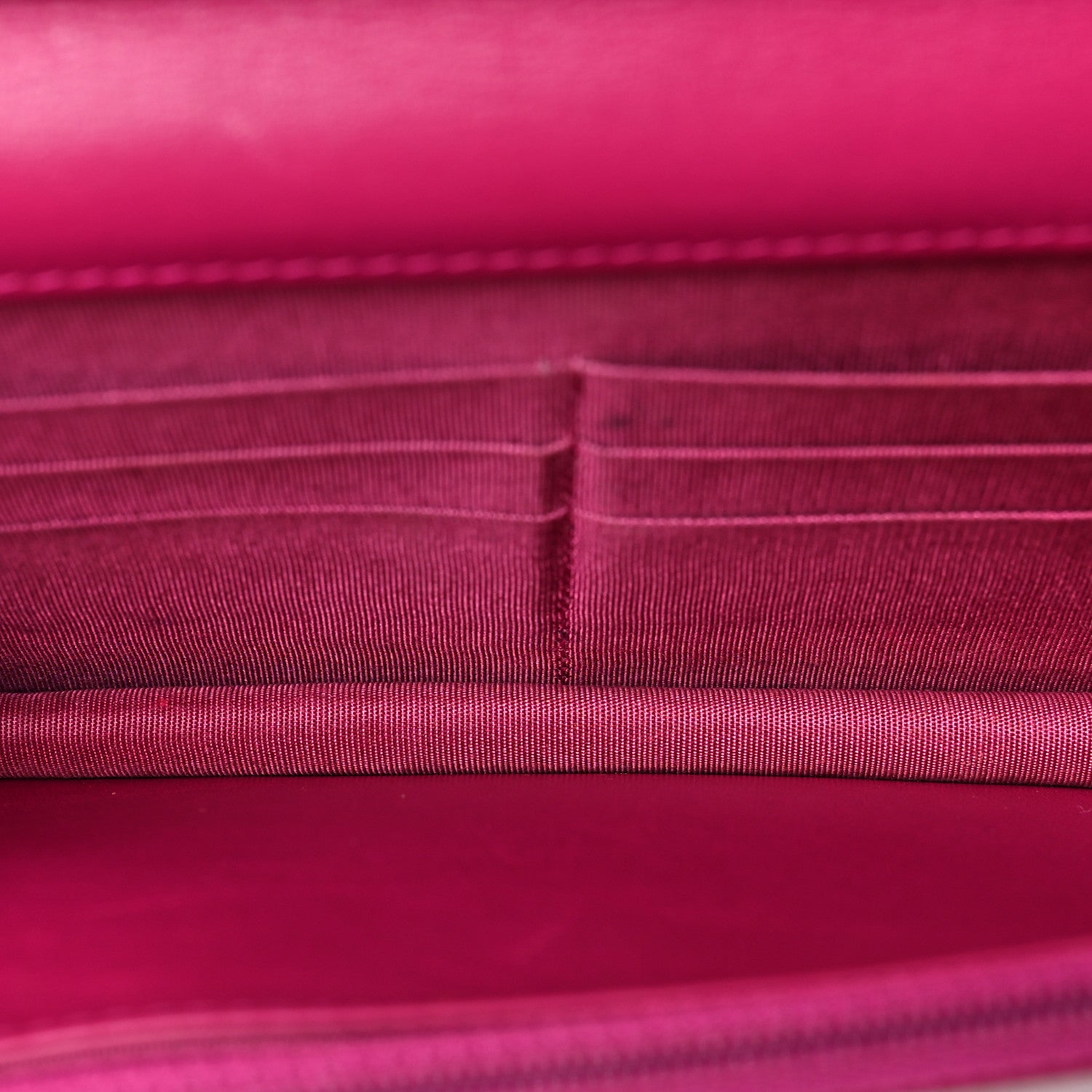 Chanel Caviar Quilted Boy Wallet On Chain WOC Fuchsia 5 of 9