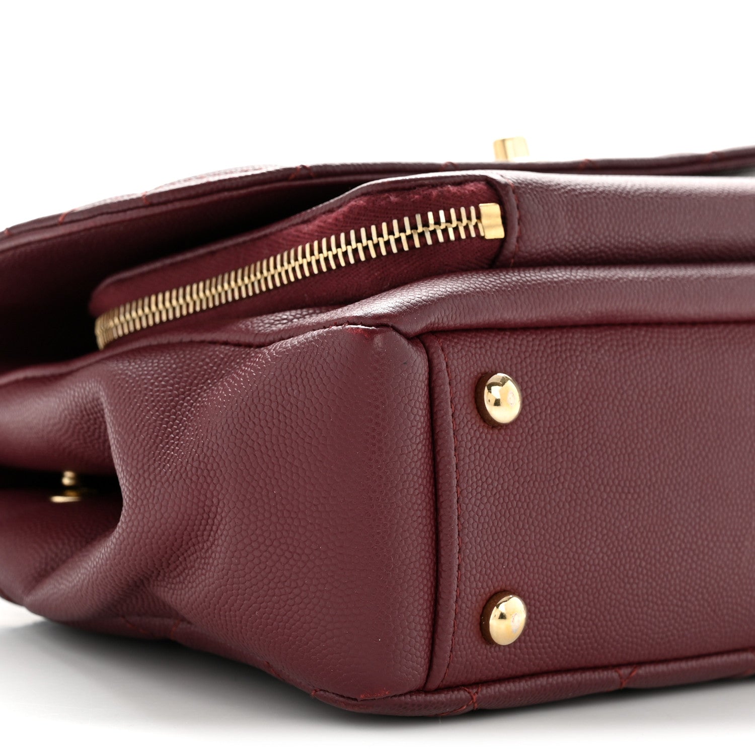 Chanel Caviar Quilted Small Business Affinity Flap Burgundy 9 of 12