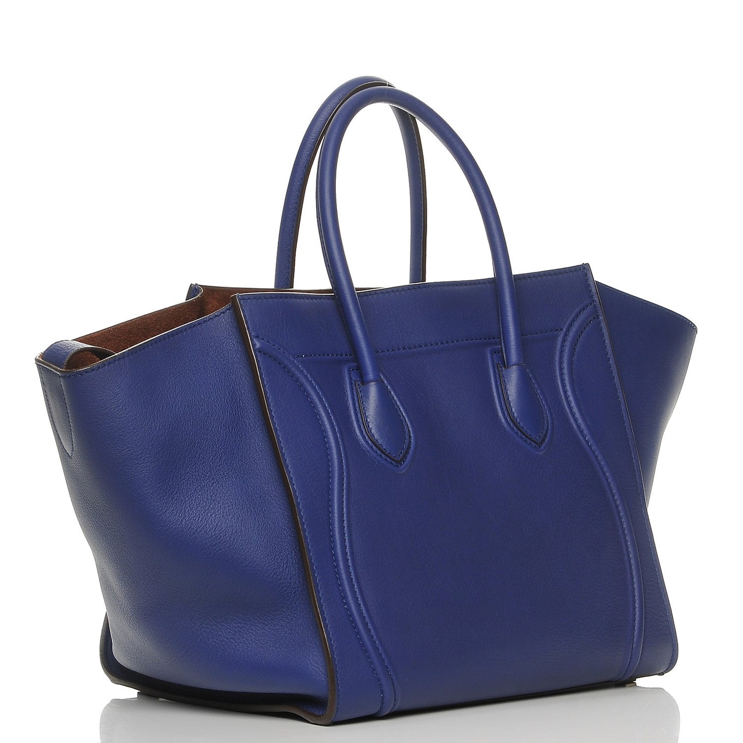 Supple Calfskin Medium Phantom Luggage Indigo