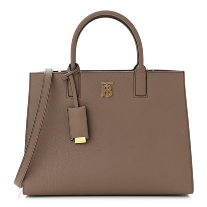 Burberry Grained Calfskin Small Frances Tote Light Saddle Brown 1 of 10