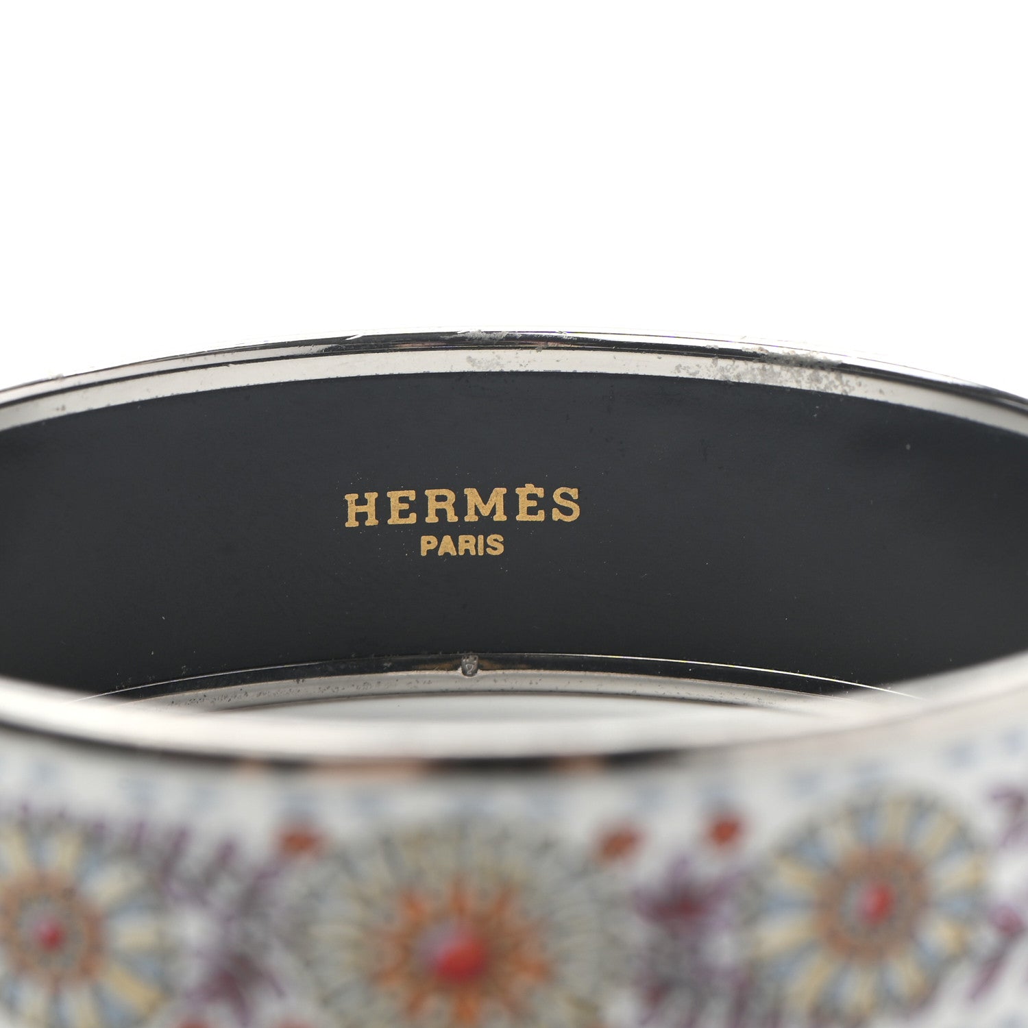 Hermes Enamel Printed Wide Bracelet 70 5 of 5