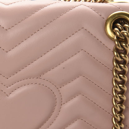 Gucci Calfskin Matelasse Small GG Marmont Shoulder Bag Perfect Pink 10 of 11