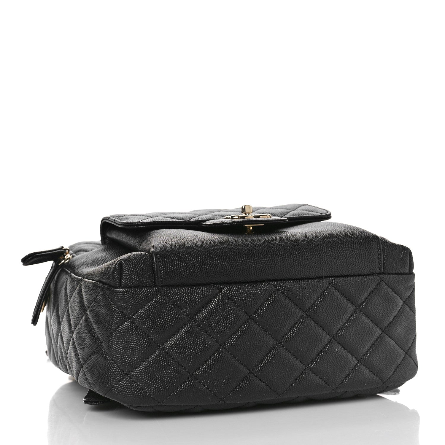 Chanel Caviar Quilted Medium Zip Around Backpack Black 4 of 9