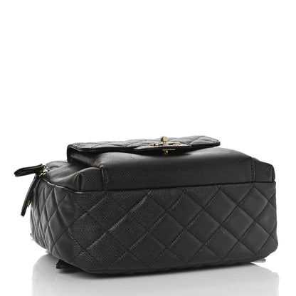 Chanel Caviar Quilted Medium Zip Around Backpack Black 4 of 9