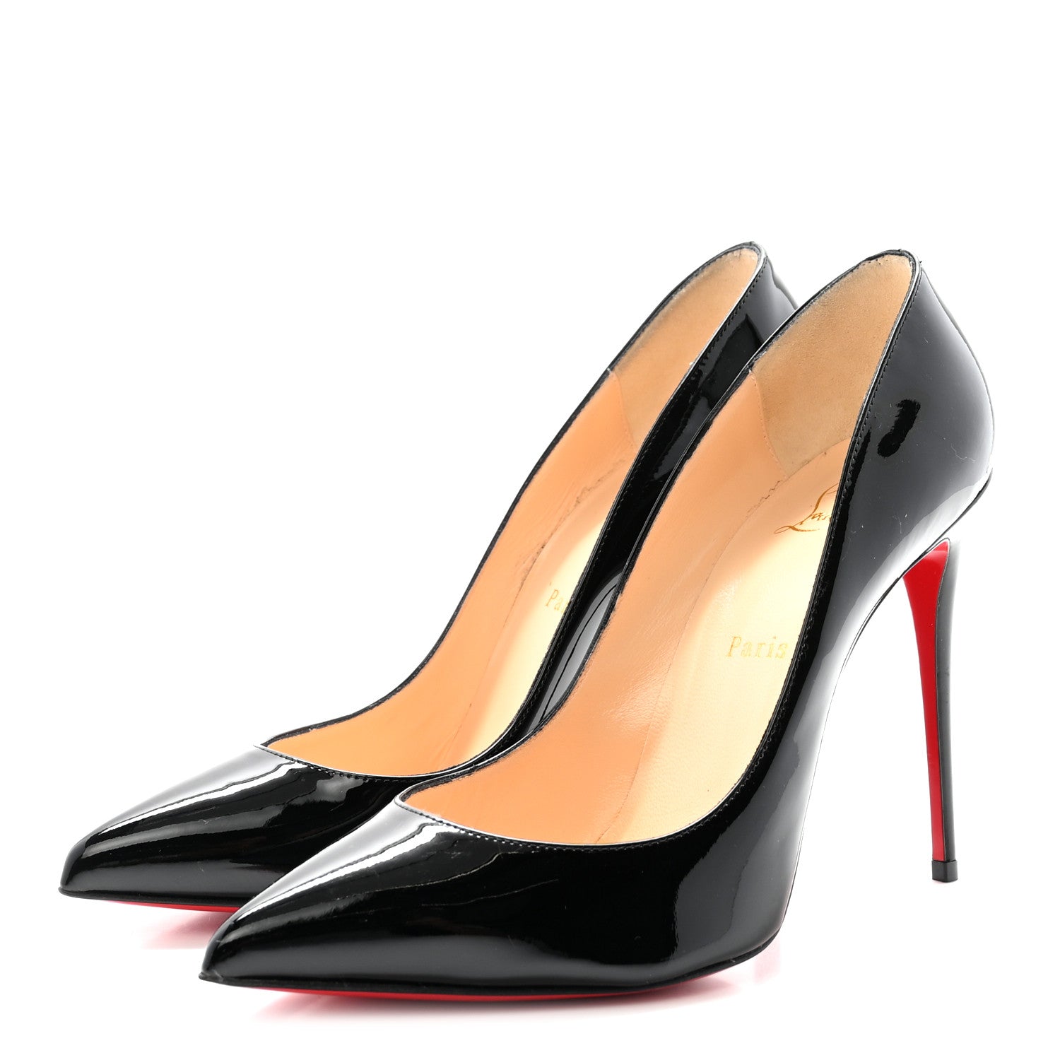 Christian Louboutin Patent Pigalle Follies 100 Pumps 40 Black 4 of 9
