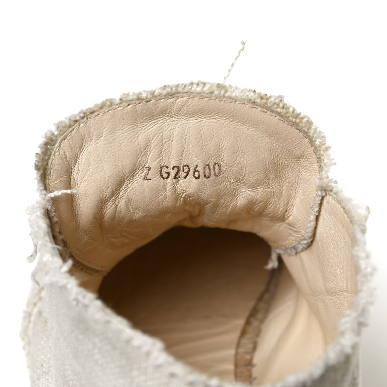 Chanel Fabric Lace Up High Top Espadrilles 40 Beige Black 12 of 13