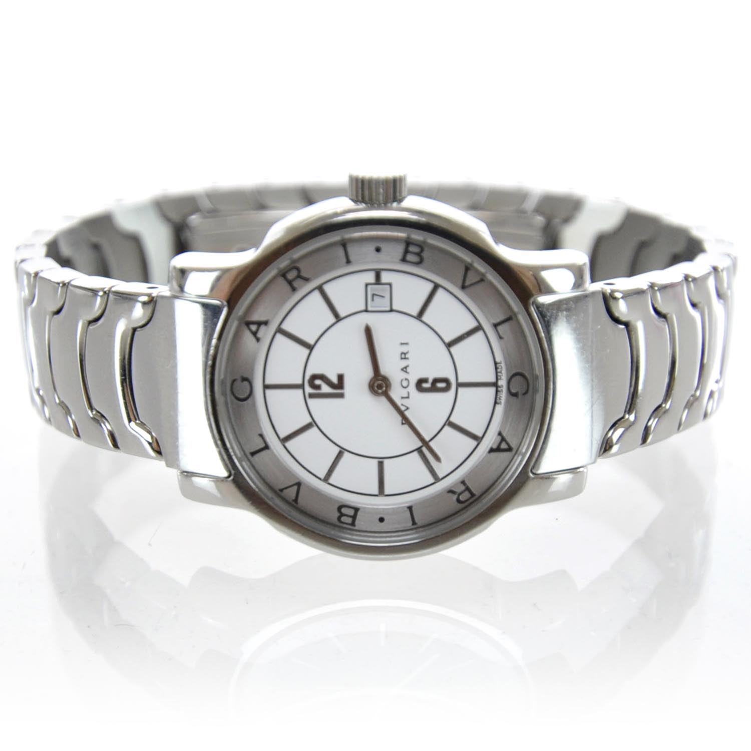 Bulgari Stainless Steel 29mm Solotempo Quartz Watch 1 of 6