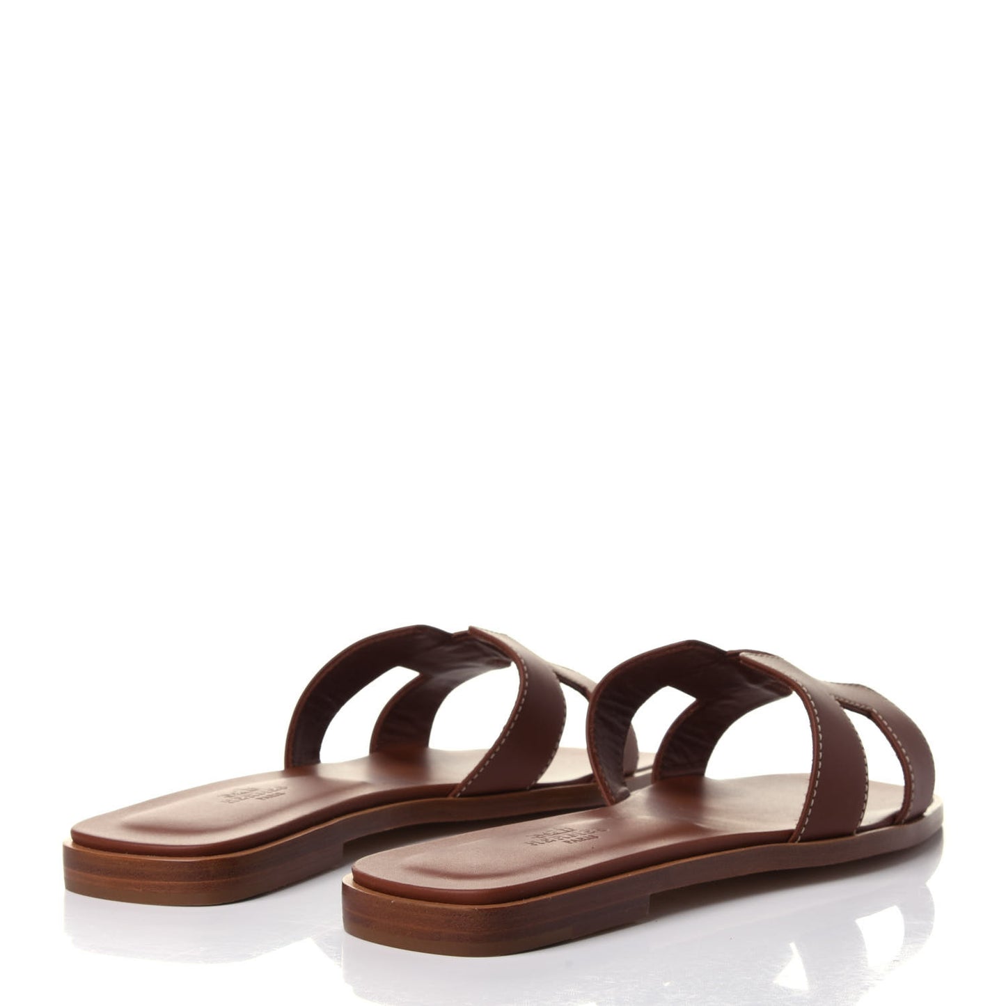 Box Calfskin Oran Sandals 36.5 Gold