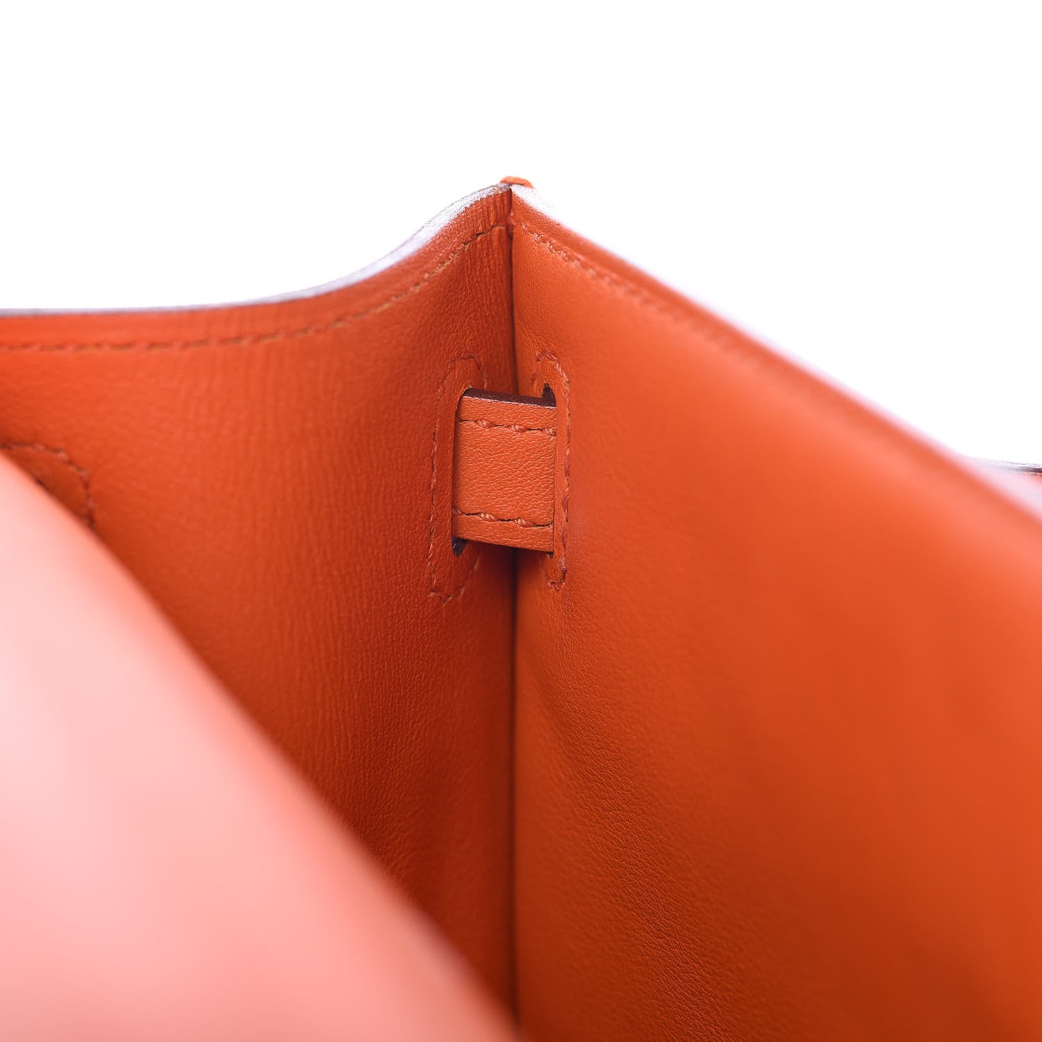 Hermes Swift Kelly Pochette Clutch Orange 9 of 23