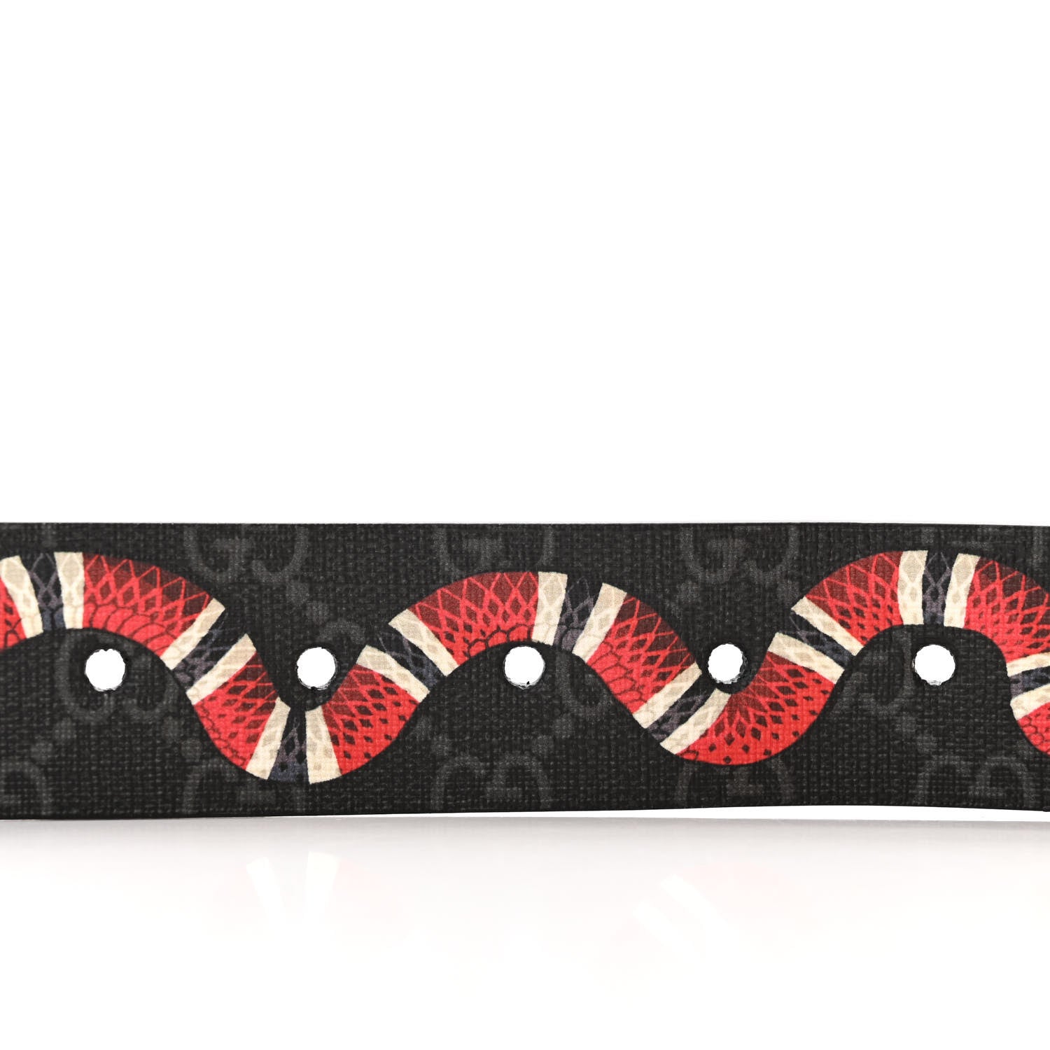 Gucci GG Supreme Monogram 35mm Belt 95 38 Black Multicolor 5 of 7