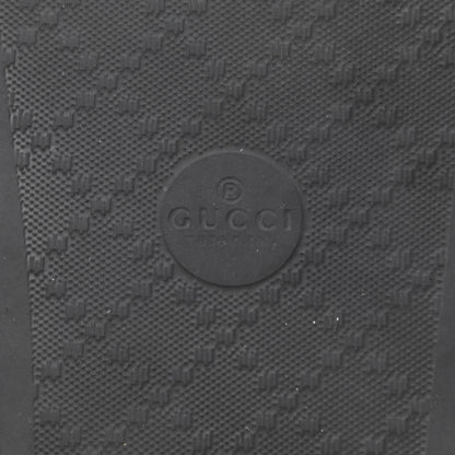 Gucci Rubber GG Monogram Perforated Womens Slide Sandals 40 Black 7 of 7