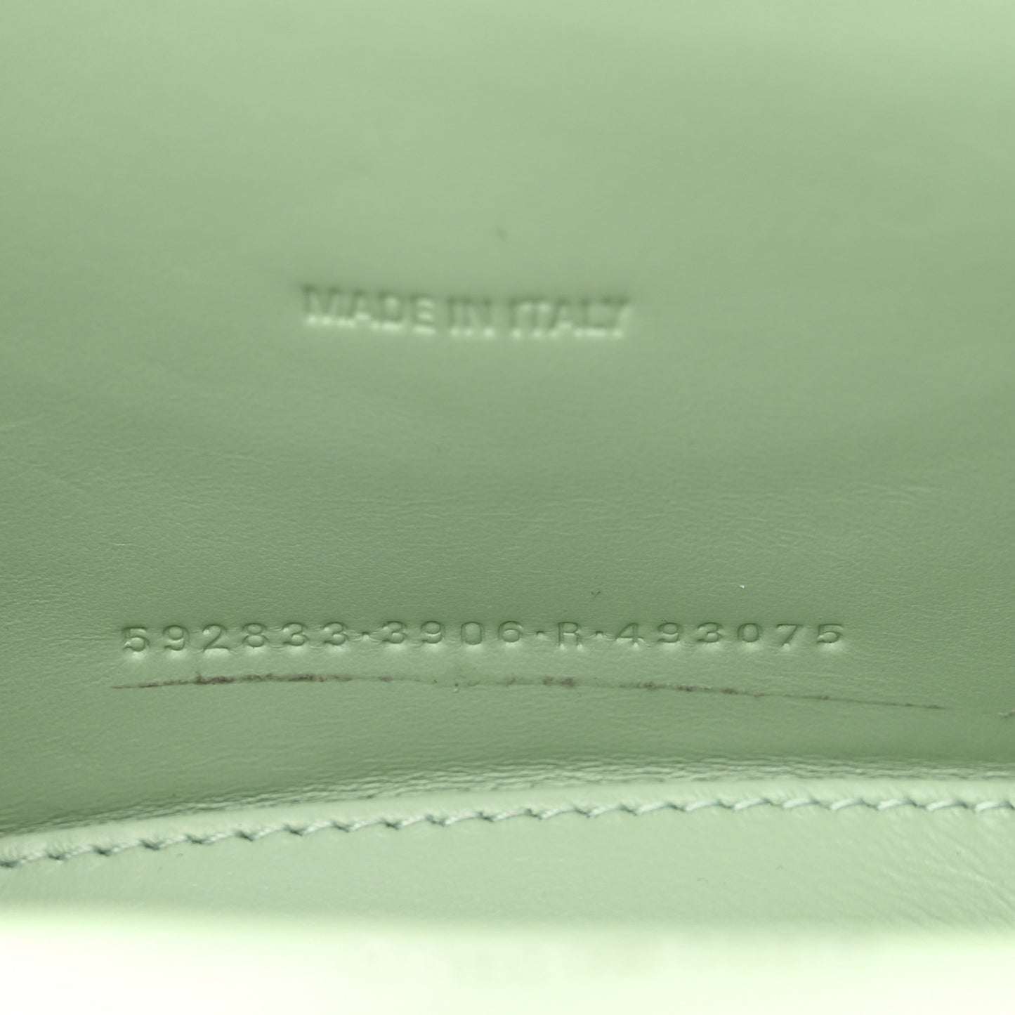 Shiny Calfskin Crocodile Embossed Hourglass Top Handle Bag XS Light Green