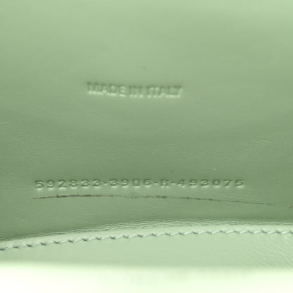 Balenciaga Shiny Calfskin Crocodile Embossed Hourglass Top Handle Bag XS Light Green 8 of 11