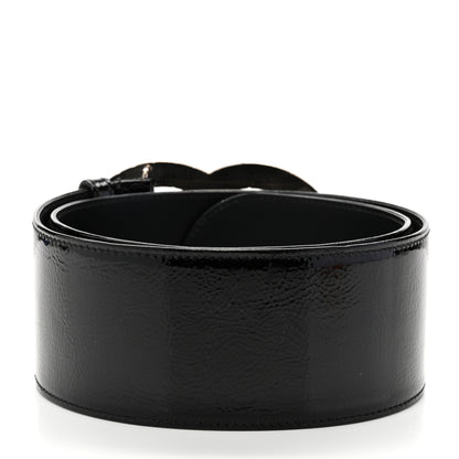 Chanel Patent CC Wide Belt 80 32 Black 2 of 9