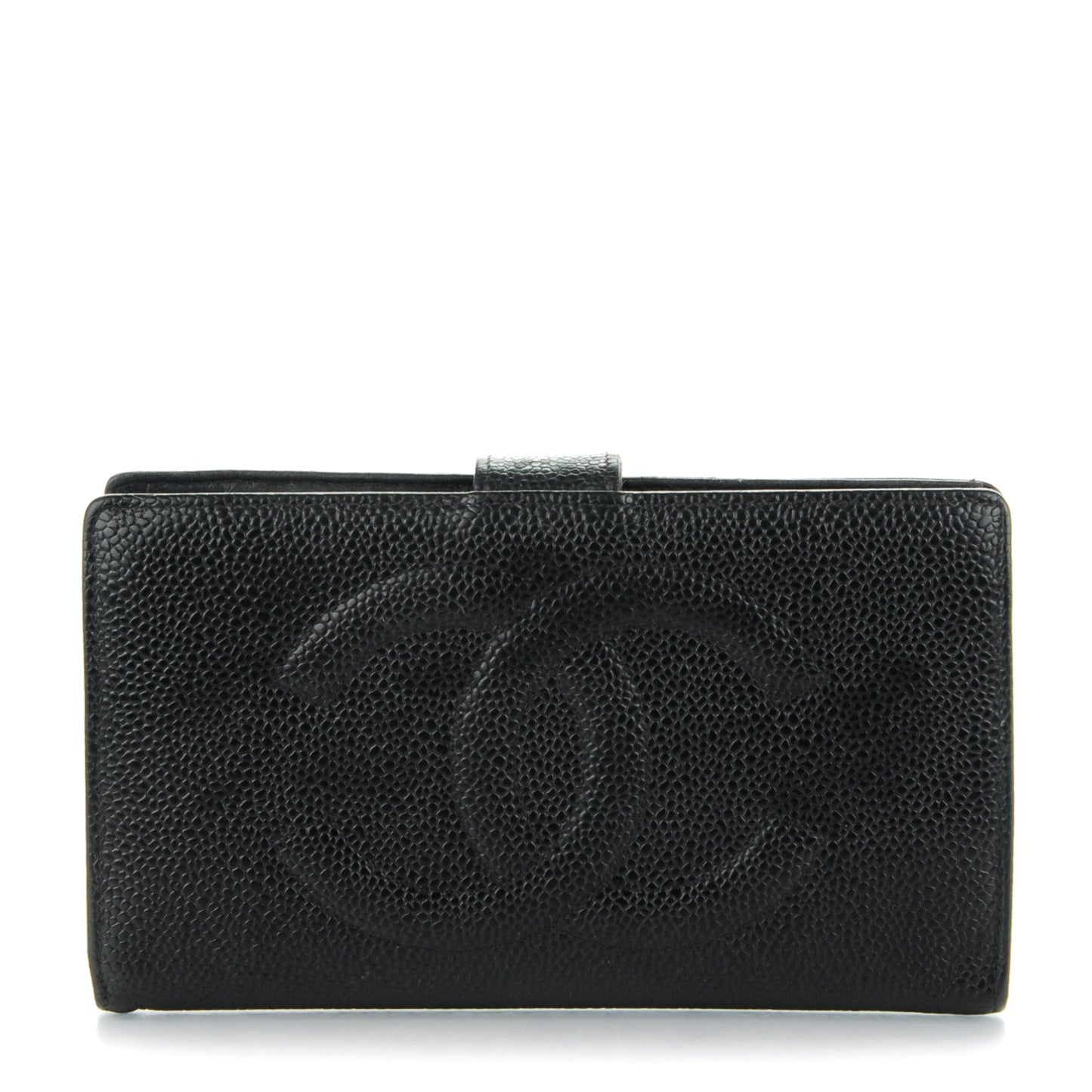 Caviar Timeless CC French Wallet Black