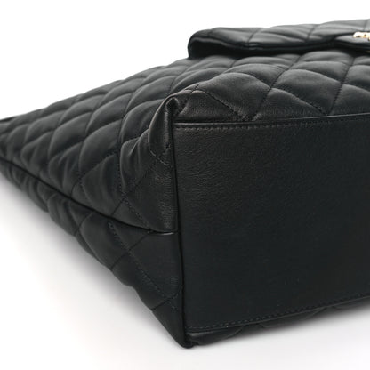 Chanel Calfskin Quilted Large Coco Mellow Hobo Black 8 of 9