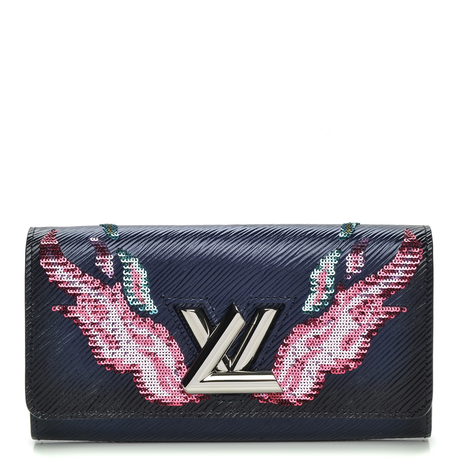 Louis Vuitton Epi Sequins Flame Twist Wallet Indigo 1 of 6
