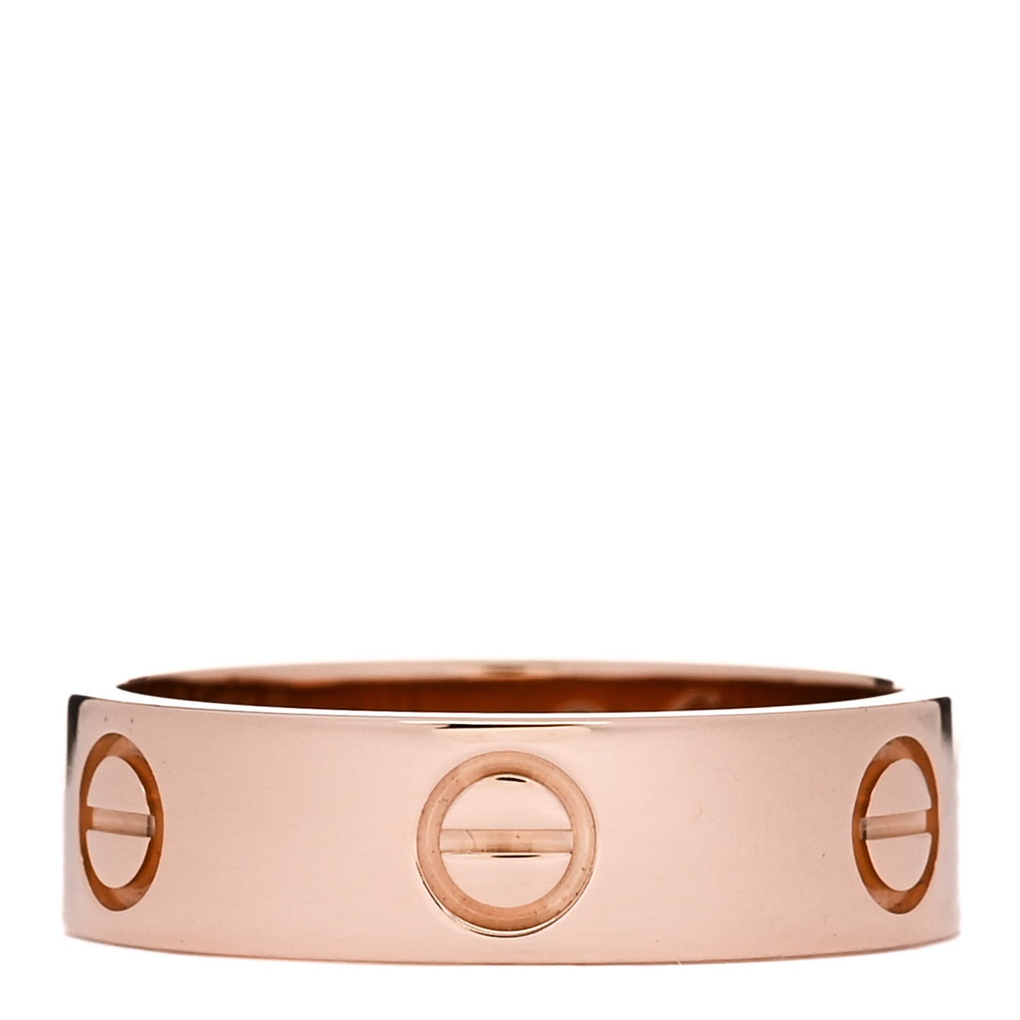 18K Pink Gold 5.5mm LOVE Ring 56 7.75
