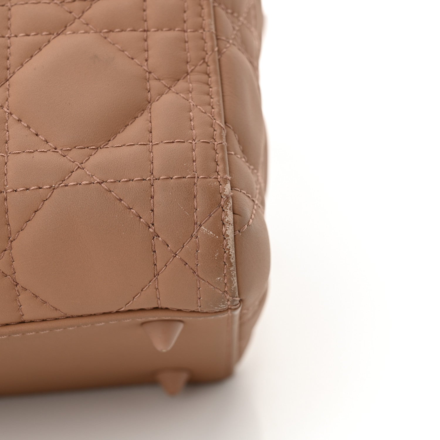 Christian Dior Ultra Matte Calfskin Cannage Medium Lady Dior Beige 18 of 18