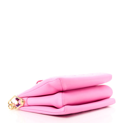 Louis Vuitton LOUIS VUITTON Lambskin Embossed Monogram Vuittamins Coussin PM Rose Violet 4 of 11