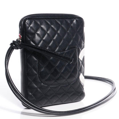 Chanel Calfskin Cambon Medium Messenger Black White 3 of 7