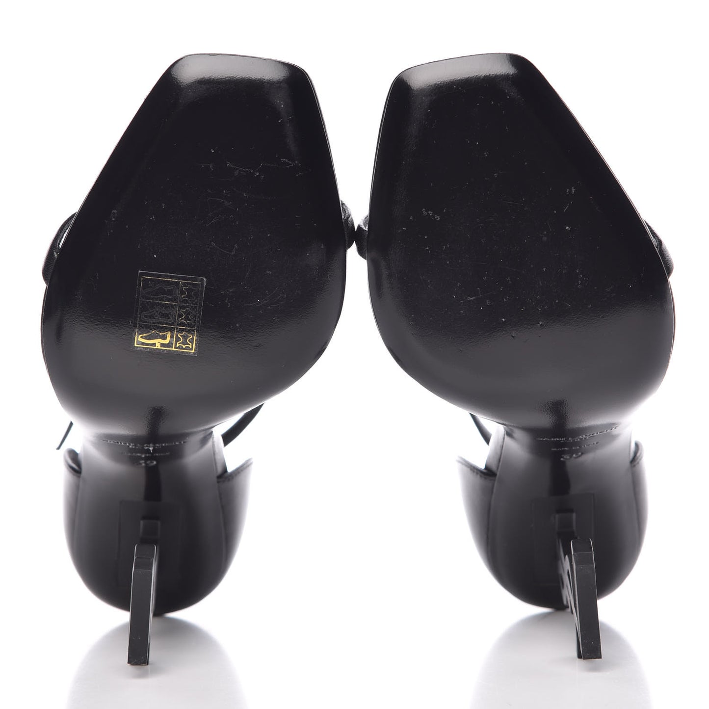 Calfskin Opyum Sandals 39 Black