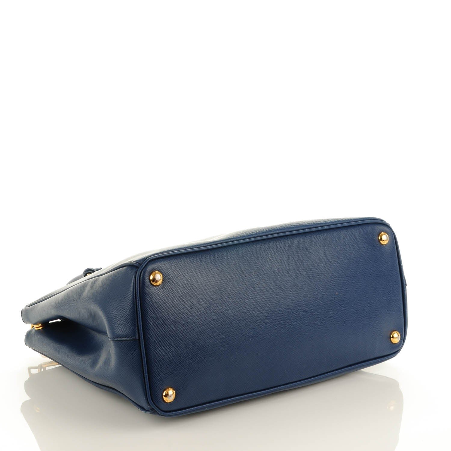 Prada Saffiano Medium Galleria Double Zip Tote Bluette 4 of 9