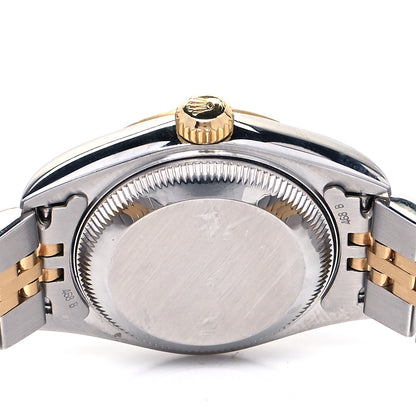 Rolex Stainless Steel 18K Yellow Gold Diamond 26mm Oyster Perpetual Datejust Watch Champagne 79173 4 of 4