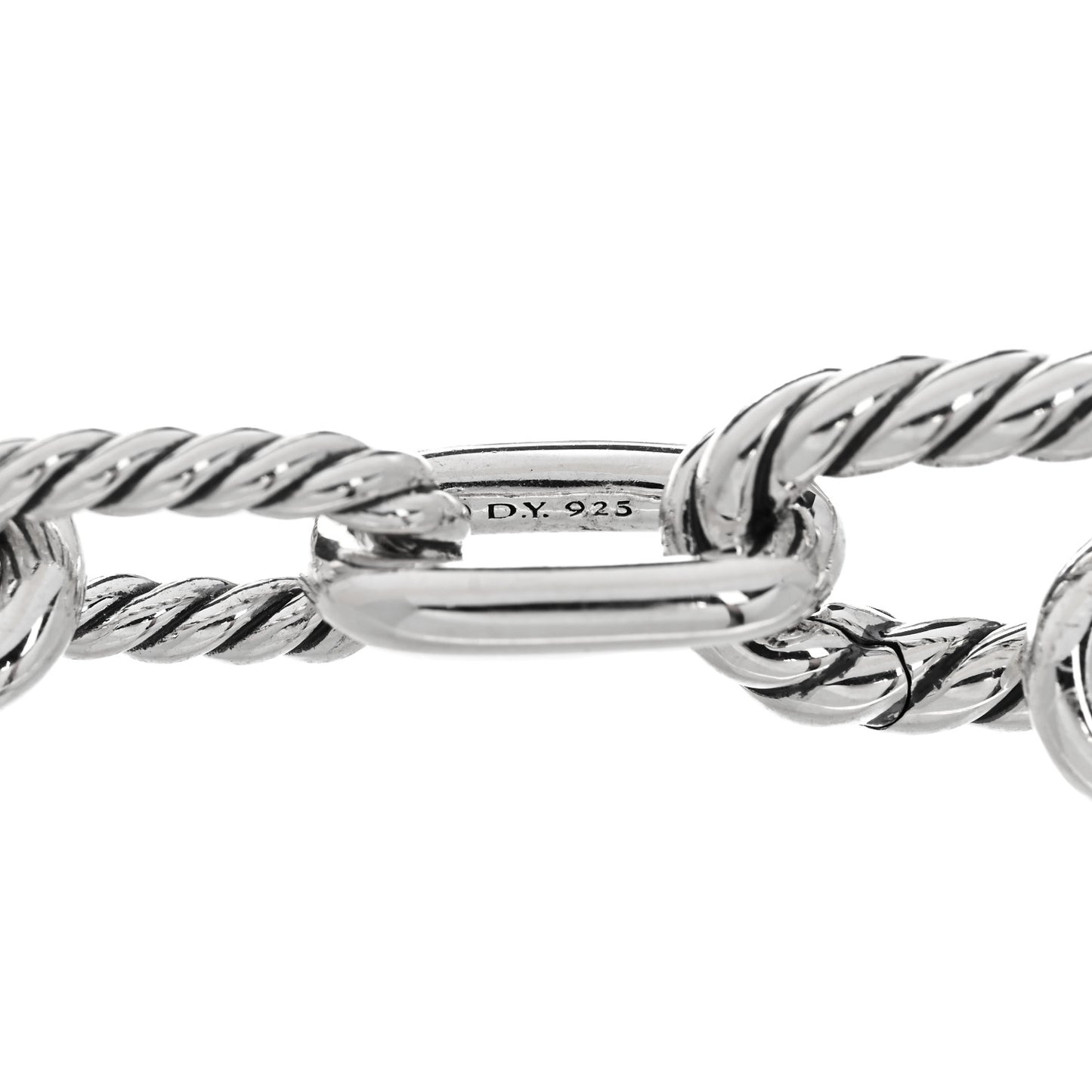 Sterling Silver 18K Yellow Gold 8.5mm Madison Chain Bracelet