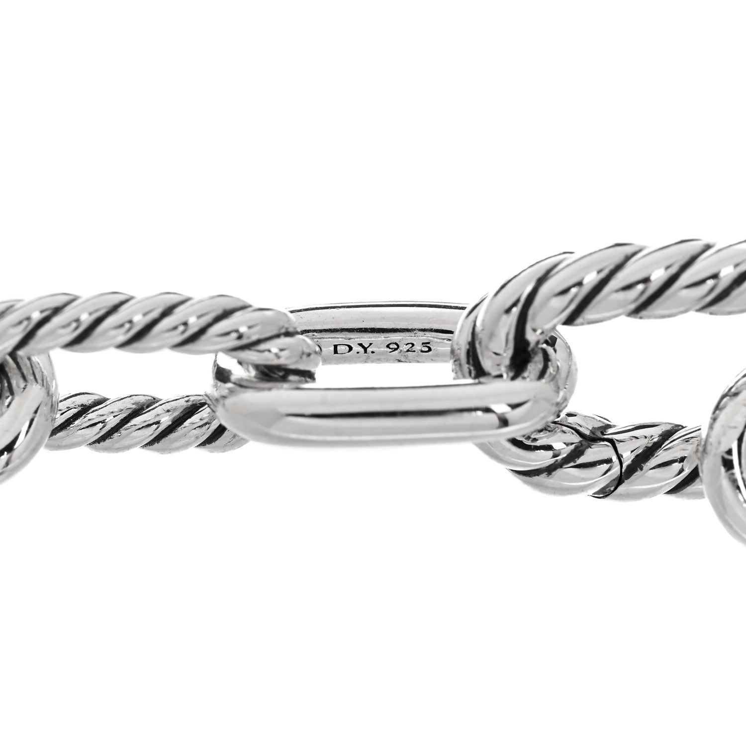 David Yurman Sterling Silver 18K Yellow Gold 8.5mm Madison Chain Bracelet 3 of 3
