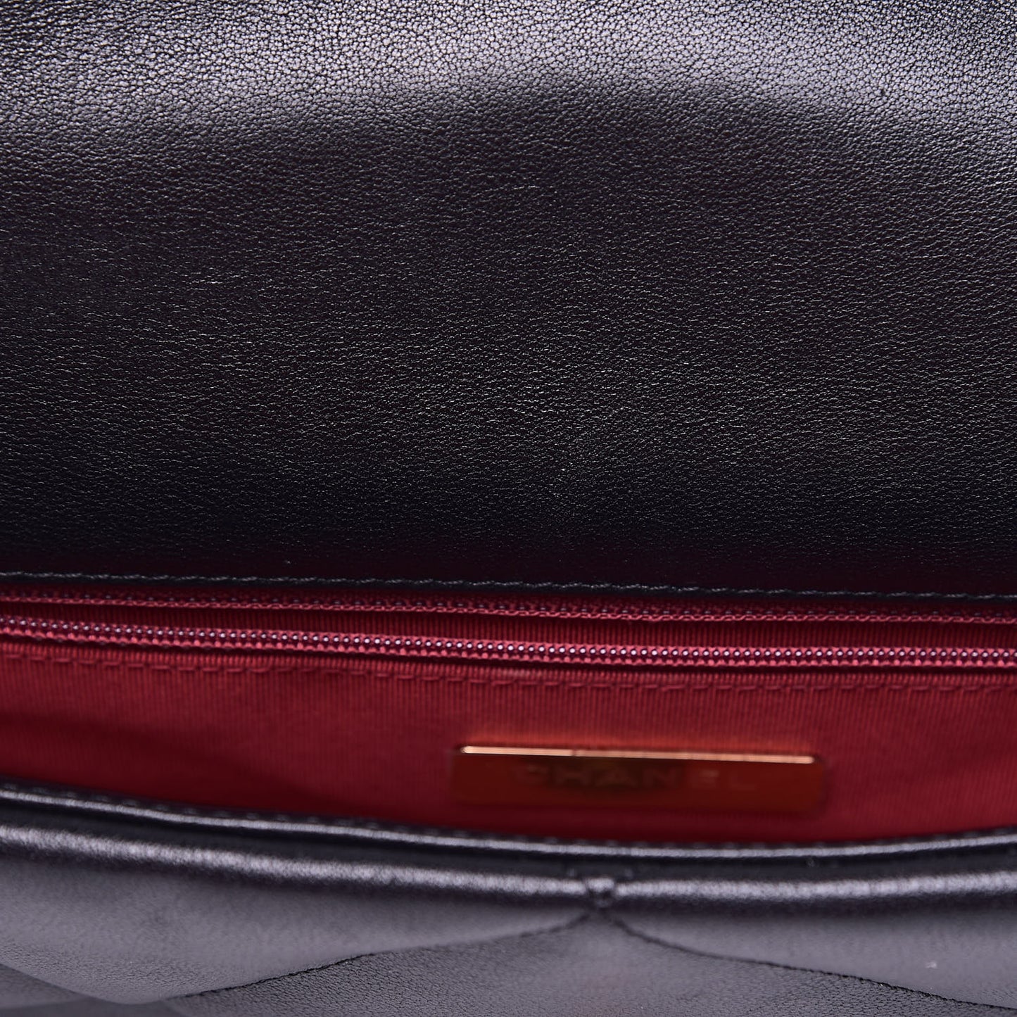 Lambskin Quilted Large 19 Flap Black