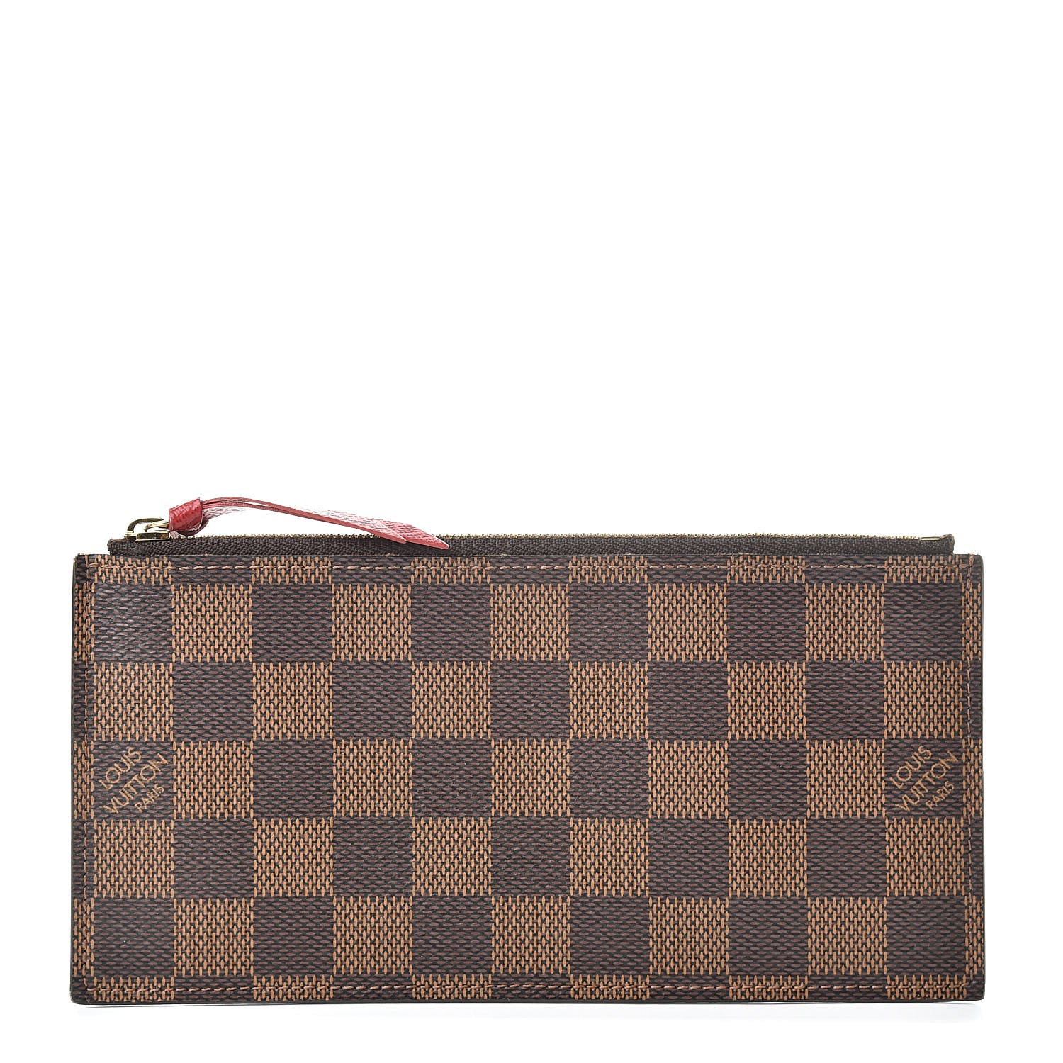 Louis Vuitton Damier Ebene Felicie Chain Wallet Zippered Insert 1 of 10