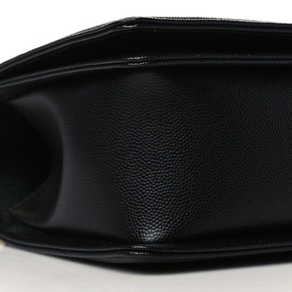 Chanel Caviar Chevron Quilted Medium Boy Flap Black 6 of 7