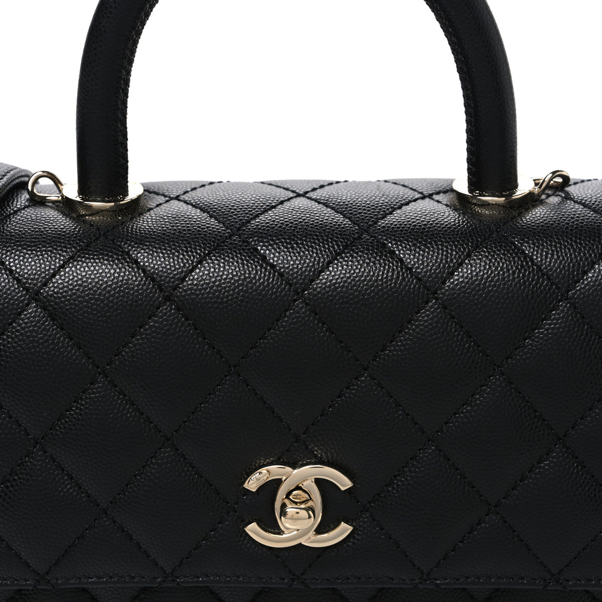 Chanel Caviar Quilted Mini Coco Handle Flap Black 8 of 11