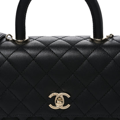 Chanel Caviar Quilted Mini Coco Handle Flap Black 8 of 11