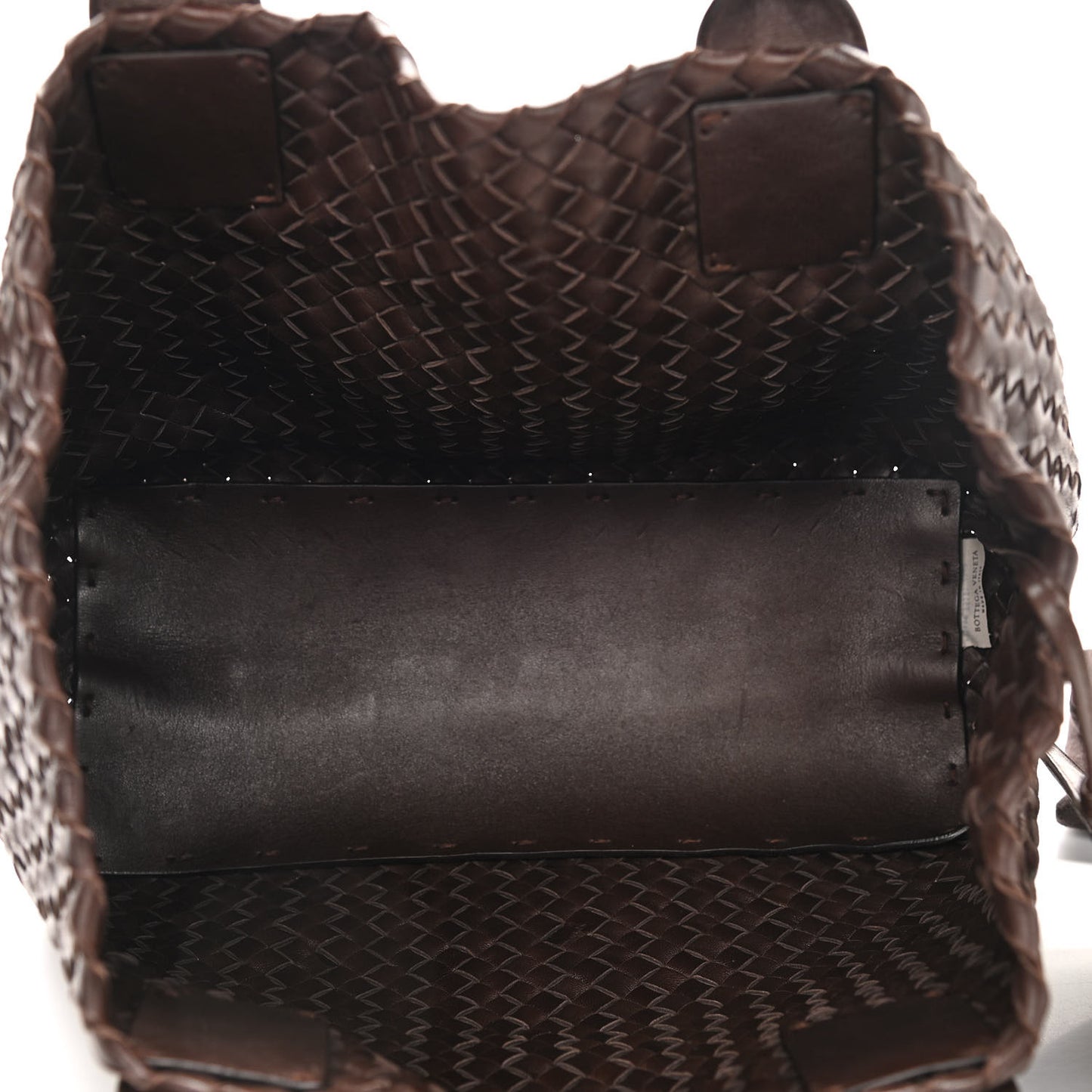 Nappa Intrecciato Mini Cabat Ebano