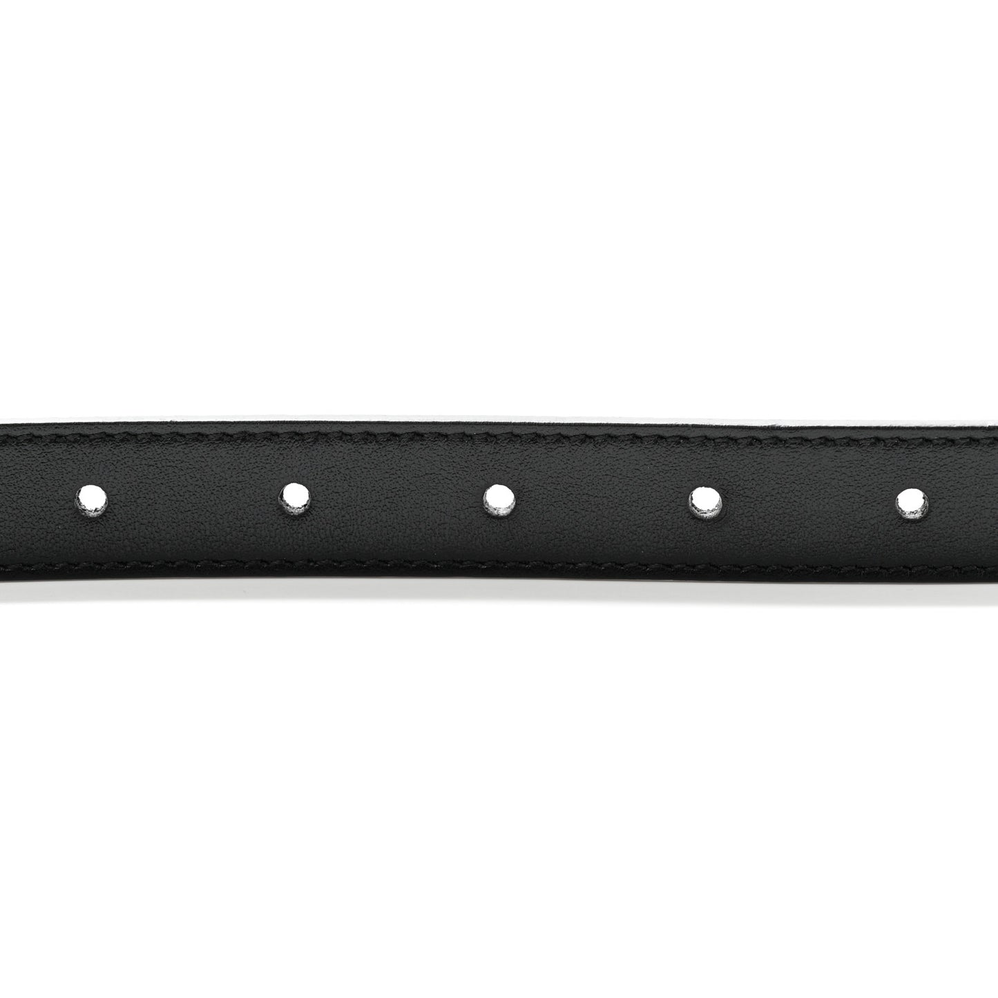 Plutone Calfskin Palladium Double G 20mm Belt 85 34 Black